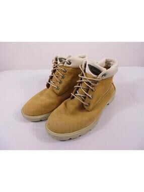 Timberland Boots Womens 6.5 Wheat Nubuck Ankle Lace Up Casual Work Leather